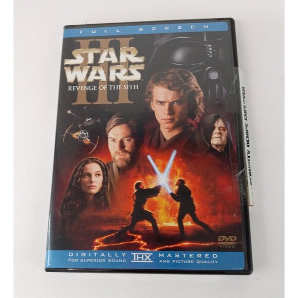 Star Wars Revenge of the Sith DVD & The Force Awakens Blu-Ray & DVD Movies GUC - Picture 2 of 8